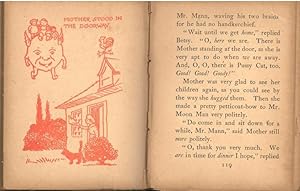 Image du vendeur pour Mistress Mary and four other stories, pictures drawn by Stacy H. Wood. [Man in the moon -- Bye baby Bunting -- Tom Brown's indian boys -- Hark! Hark!] mis en vente par Joseph Valles - Books