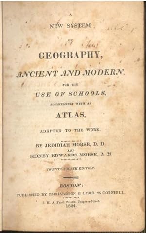 Seller image for A new system of geography, ancient and modern : for the use of schools : accompanied with an atlas, adapted to the work. for sale by Joseph Valles - Books