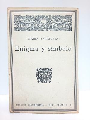 Imagen del vendedor de Enigma y smbolo a la venta por Librera Miguel Miranda