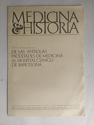 Seller image for De Las Antiguas Facultades De Medicina al Hospital Clinico De Barcelona. for sale by LIBRERIA CLIO