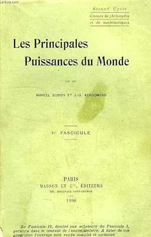 Seller image for LES PRINCIPALES PUISSANCES DU MONDE, 1er FASCICULE for sale by Le-Livre