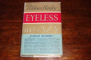 Eyeless in Gaza (1st edition in rare blue wrapper w/ Hume Cronyn bookplate)