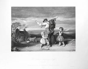 Seller image for The Cottar's Saturday Night. By Robert Burns. Illustrated by John Faed, R.S.A. For the members of the Royal Association for the Promotion of the Fine Arts in Scottland MDCCCLIII. for sale by Antiquariat Heinzelmnnchen