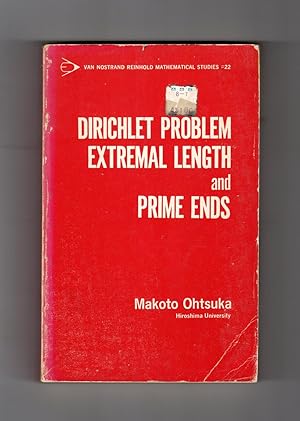 Seller image for Dirichlet Problem Extremal Length and Prime Ends. First Edition, First Printing. for sale by Singularity Rare & Fine