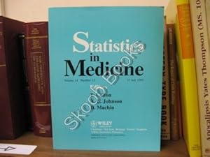 Bild des Verkufers fr Statistics in Medicine; Volume 14, Number 13, 15 July 1995 zum Verkauf von PsychoBabel & Skoob Books