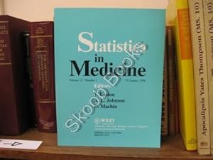 Bild des Verkufers fr Statistics in Medicine; Volume 15, Number 1, 15 January 1996 zum Verkauf von PsychoBabel & Skoob Books