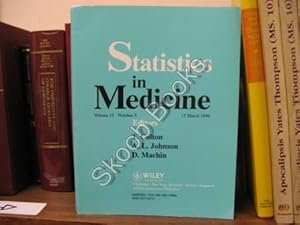 Bild des Verkufers fr Statistics in Medicine; Volume 15, Number 5, 15 March 1996 zum Verkauf von PsychoBabel & Skoob Books