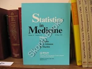 Bild des Verkufers fr Statistics in Medicine; Volume 15, Number 10, 30 May 1996 zum Verkauf von PsychoBabel & Skoob Books