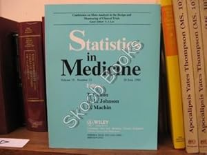 Bild des Verkufers fr Statistics in Medicine; Volume 15, Number 12, 30 June 1996 zum Verkauf von PsychoBabel & Skoob Books