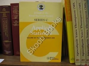 Image du vendeur pour Journal of the Royal Statistical Society: Series C: Applied Statistics: Volume 58, Part 5, December 2009 mis en vente par PsychoBabel & Skoob Books