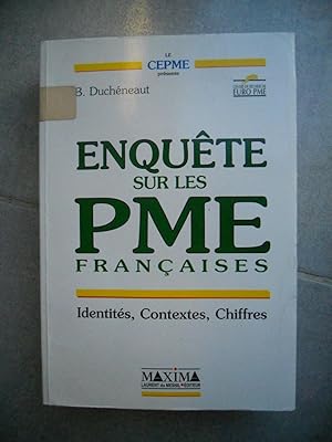 Image du vendeur pour Enquete sur les PME francaise - Identites, contextes, chiffres mis en vente par Frederic Delbos