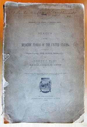 Bild des Verkufers fr Status of the Mesozoic Floras of the United States. First Paper : The Older Mesozoic. zum Verkauf von C. Arden (Bookseller) ABA