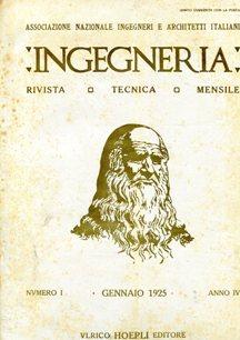 INGEGNERIA, rivista tecnica mensile - 1925 - annata completa di 12 numeri, Milano, Hoepli Ulrico,...