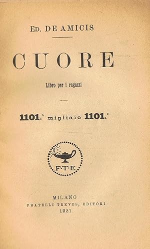 Image du vendeur pour CUORE. Libro per i ragazzi mis en vente par Librera Torren de Rueda