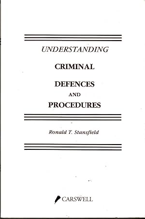 Image du vendeur pour Understanding Criminal Defences and Procedures mis en vente par Riverwash Books (IOBA)