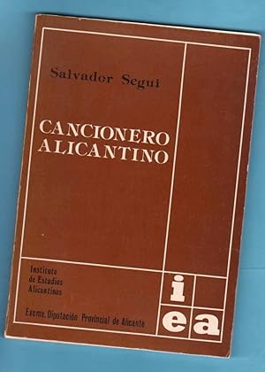 Imagen del vendedor de CANCIONERO ALICANTINO. a la venta por Librera DANTE