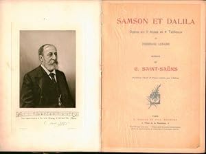 Seller image for Samson et Dalila. Opra en 3 actes et 4 tableaux de Ferdinand Lemaire. Partition chant et piano rduite par l`auteur for sale by Paul van Kuik Antiquarian Music