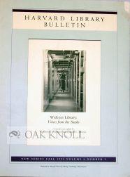 Bild des Verkufers fr WIDENER LIBRARY: VOICES FROM THE STACKS zum Verkauf von Oak Knoll Books, ABAA, ILAB