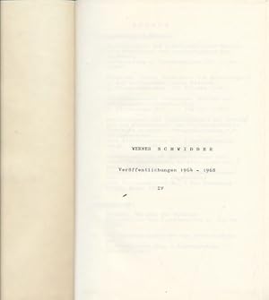 Bild des Verkufers fr Verffentlichungen 1964 - 1968. Privater Sammelband. zum Verkauf von Fundus-Online GbR Borkert Schwarz Zerfa