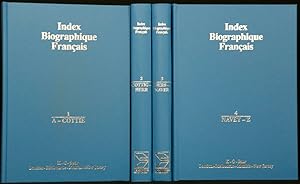 Seller image for Index Biographique Francais. Franzsischer Biographischer Index. 4 Vols. A-Z. First edition. 4 volumes set. for sale by Antiquariat  Braun