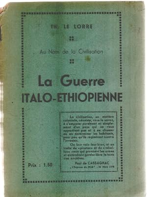 La guerre italo-ethiopienne