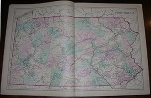 Combination Atlas Map of Lancaster County Pennsylvania.