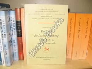 Imagen del vendedor de Der Stand Der Lessing-Forschung: Ein Bericht Uber Die Literatur Von 1932-1962 a la venta por PsychoBabel & Skoob Books