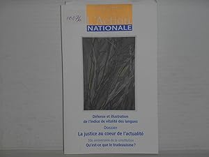 L'Action nationale Mars 2012 vol. CII no. 3 Defense et illustration de l'indice de vitalite des l...