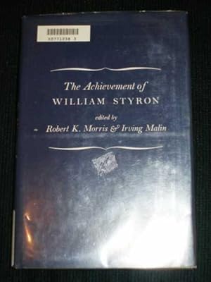 Image du vendeur pour Achievement of William Styron, The mis en vente par Lotzabooks
