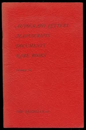 Autograph Letters, Manuscripts, Documents (Catalogue 145)