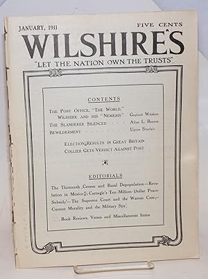 Imagen del vendedor de Wilshire's, vol. 15, no. 1, January, 1911 a la venta por Bolerium Books Inc.