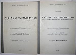 Bild des Verkufers fr Machine et Communication : Du Thtre des Machines  la Mcanique Industrielle [ Complet des 2 tomes ] zum Verkauf von MAGICBOOKS