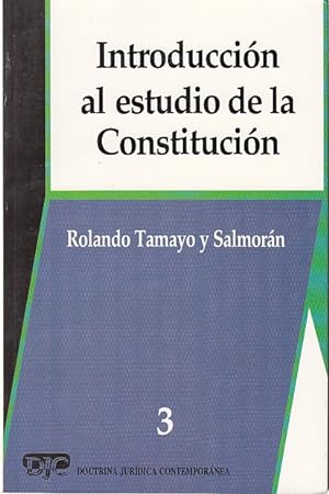 Seller image for INTRODUCCIN AL ESTUDIO DE LA CONSTITUCIN for sale by Librera Vobiscum
