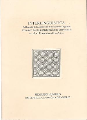 Seller image for INTERLINGSTICA. 2 nmero for sale by Librera Vobiscum
