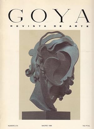 Imagen del vendedor de GOYA, REVISTA DE ARTE. N 210 a la venta por Librera Vobiscum