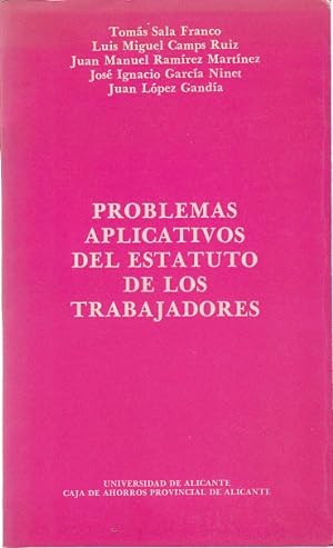 Imagen del vendedor de PROBLEMAS APLICATIVOS DEL ESTATUTO DE LOS TRABAJADORES a la venta por Librería Vobiscum