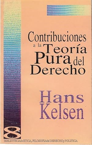 Image du vendeur pour CONTRIBUCIONES A LA TEORA PURA DEL DERECHO mis en vente par Librera Vobiscum