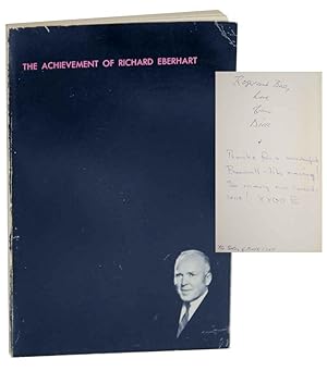 Bild des Verkufers fr The Achievement of Richard Eberhart: A Comprehensive Selection of His Poems with a Critical Introduction (Signed First Edition) zum Verkauf von Jeff Hirsch Books, ABAA