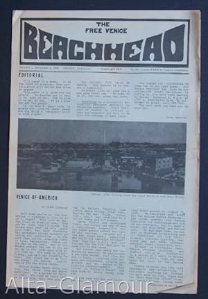 THE FREE VENICE BEACHHEAD; 10,000 copies FREE to Venice residents No. 1, December 1, 1968