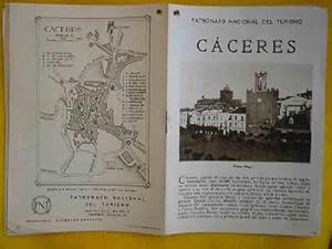 FOLLETO TURÍSTICO : CACERES (Tourist brochure).