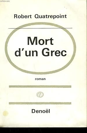 Bild des Verkufers fr MORT D'UN GREC. zum Verkauf von Le-Livre