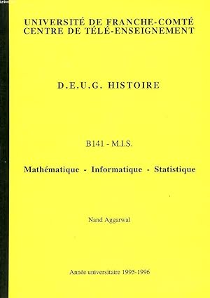 Image du vendeur pour DEUG HISTOIRE, B 141, MIS, MATHEMATIQUE, INFORMATIQUE, STATISTIQUE mis en vente par Le-Livre