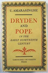 Seller image for Dryden and Pope in the Early Nineteenth Century : A Study of Changing Literary Taste 1800-1830 for sale by Resource Books, LLC