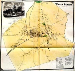 Imagen del vendedor de Large Map of White Plains with Vignette Views a la venta por Antipodean Books, Maps & Prints, ABAA