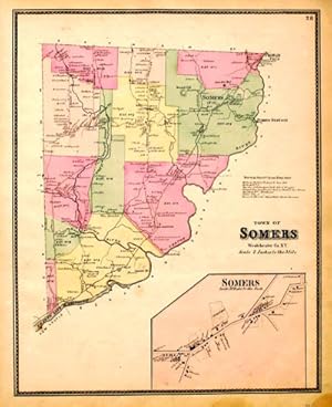 Imagen del vendedor de Town of Somers a la venta por Antipodean Books, Maps & Prints, ABAA