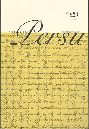Seller image for Persuasions: Persu: The Jane Austen Journal, No. 29, 2007 for sale by Dorley House Books, Inc.