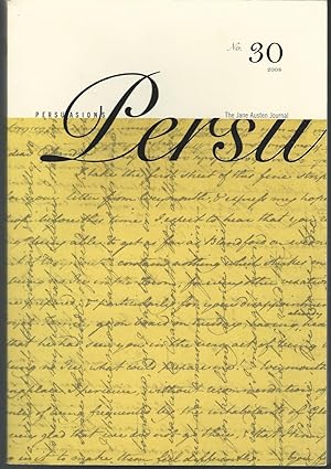 Seller image for Persuasions: Persu: The Jane Austen Journal, No. 30, 2008 for sale by Dorley House Books, Inc.