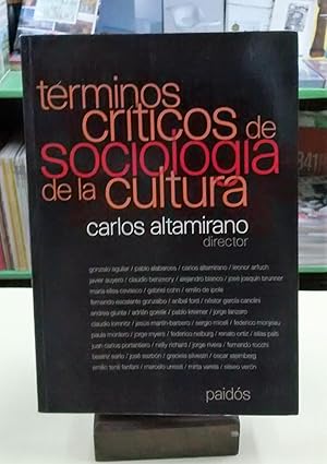 Términos críticos de sociología de la Cultura