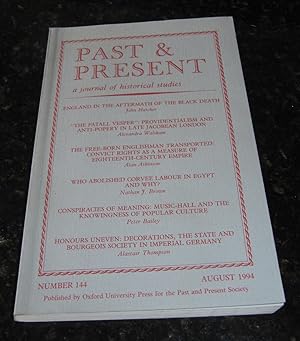 Past & Present - A Journal of Historical Studies - Number 144 - August 1994