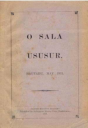 O Sala Ususur. No. 66, May 1931